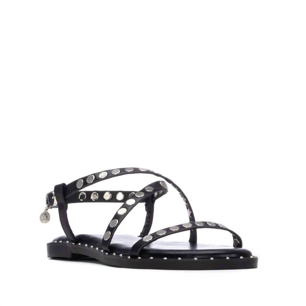 NEW XTI women's pu strap sandal in black